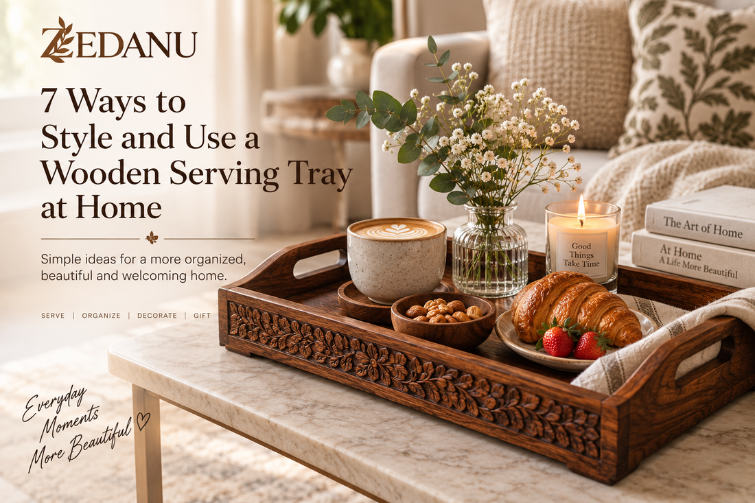 Ways to Style and Use a Wooden Serving Tray at Home