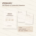 ZEDANU Gift Planner & Celebration Organizer Printable PDF
