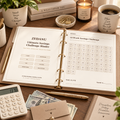 ZEDANU ultimate savings challenge binder printable PDF with multiple savings trackers