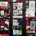 Black Friday Canva Story Templates, 20 Editable Instagram Stories for Small Business, Cyber Monday Sale Social Media Kit